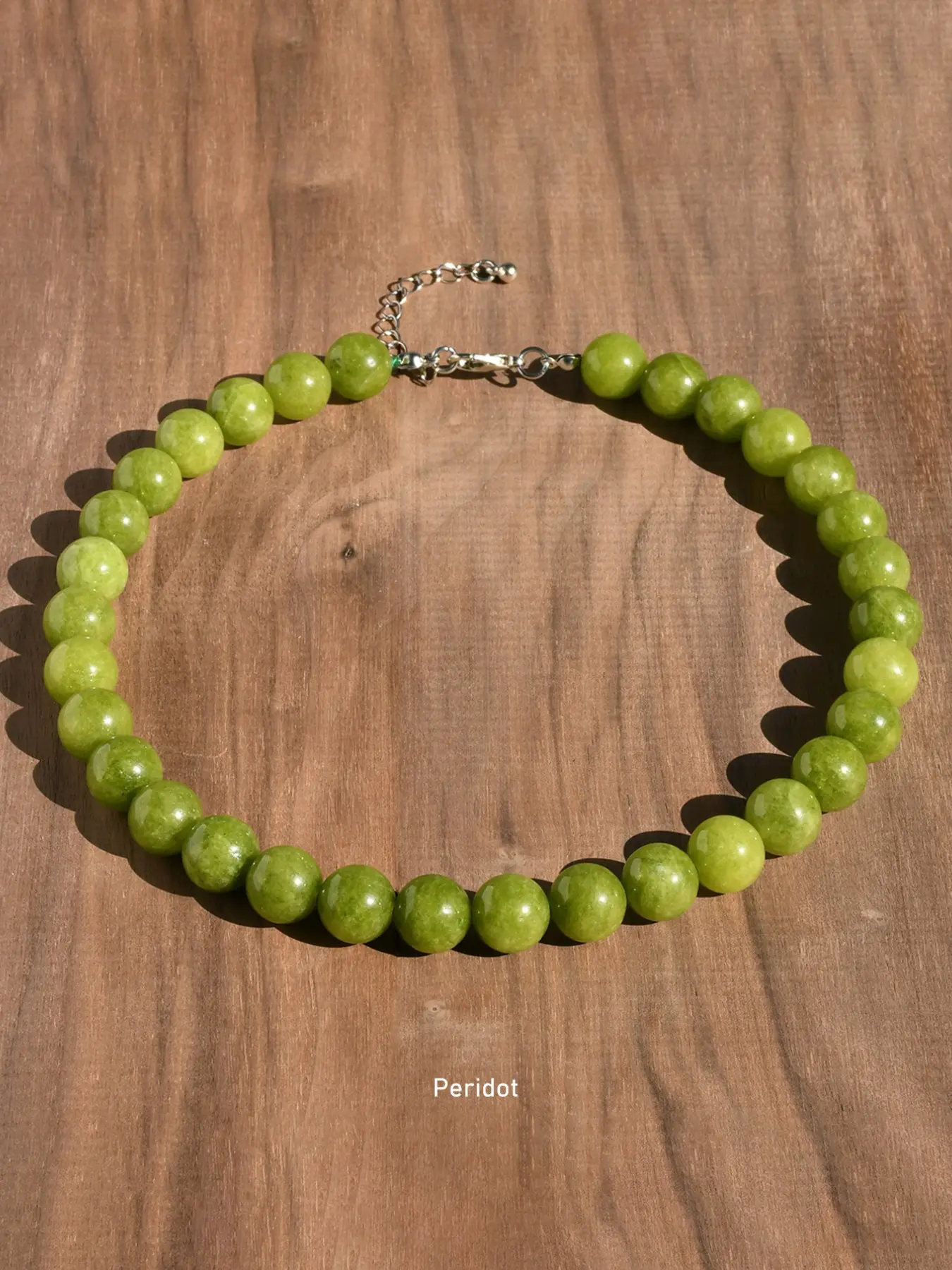 12mm Natural Stone Necklace Fashion Handmade Beaded Choker Necklaces, Iron Chain, Beach Vacation Jewelry, Daily Wear Necklace, Casual Trendy Jewelry, Random Deep Light Colors, Casual Style, All Seasons