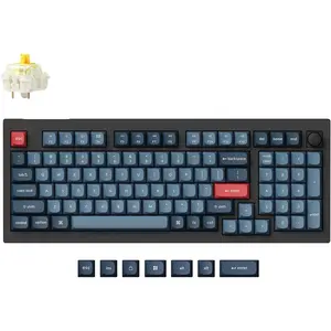 V5 Max Custom  Mechanical Gaming Keyboard with Number Pad, 96% Layout QMK/VIA 2.4 GHz/ 5.1/Wired, RGB Backlit Hot-Swappable Gateron Banana  for  Windows Linux