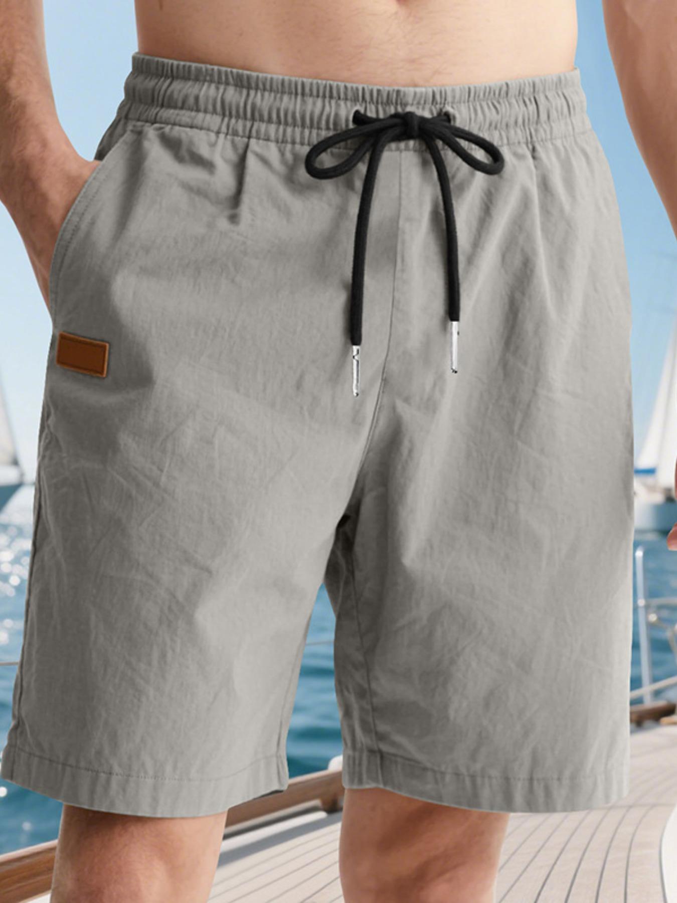 Men's Casual Loose Summer Beach Shorts, Lightweight 5-Inch Swim Trunks for Summer Activities, Trendy Comfort for Relaxed Days