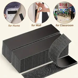 10/20 PCS Heavy Duty Waterproof Self-Adhesive Double Sided Hook and Loop Strips, Reusable Mounting Tape for Wall Hanging Picture Frames, Frame Wall Decor, Cable Organizer (Home & Office Use)-YY1