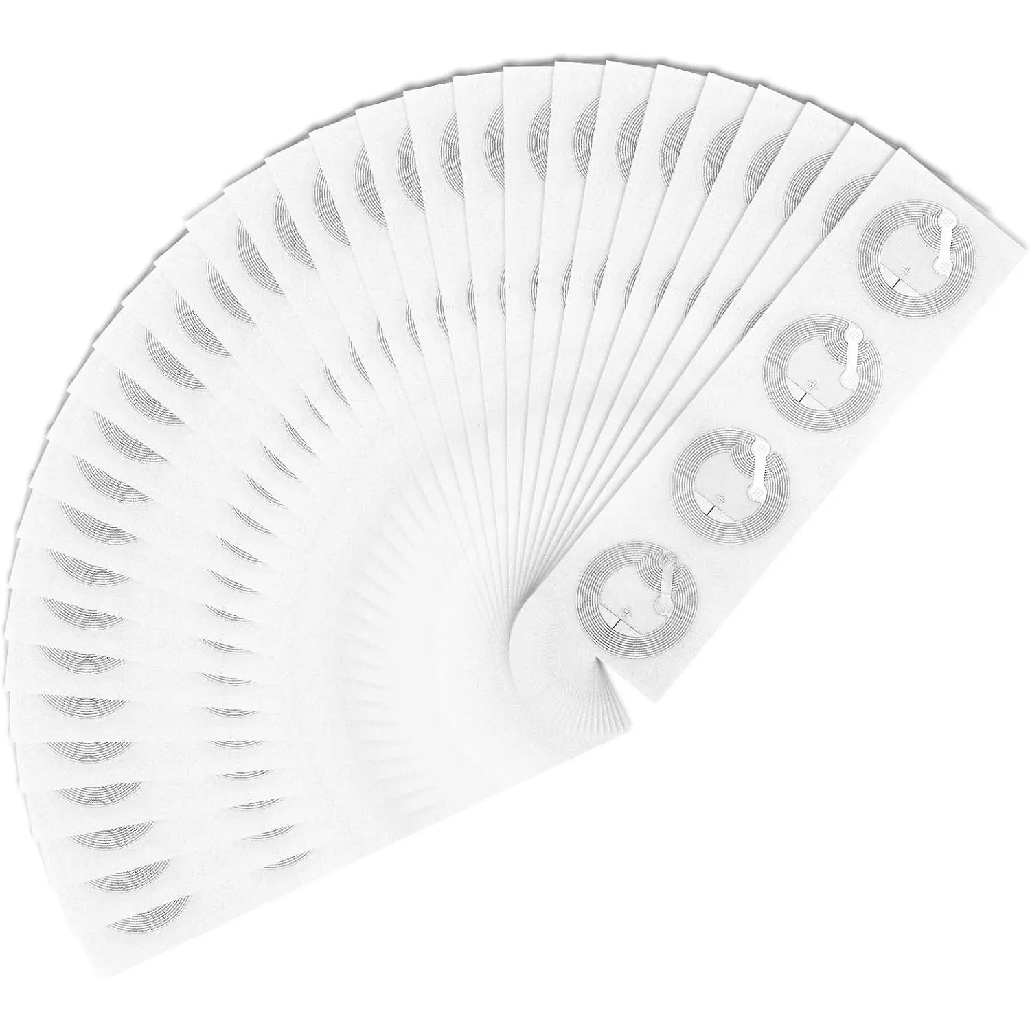 200pcs NFC Tags Sticker Ntag215 Programmable NFC Stickers Rewritable RFID Tags Sticker 504 Bytes Memory Adhesive RFID Labels Compatible All NFC-Enabled