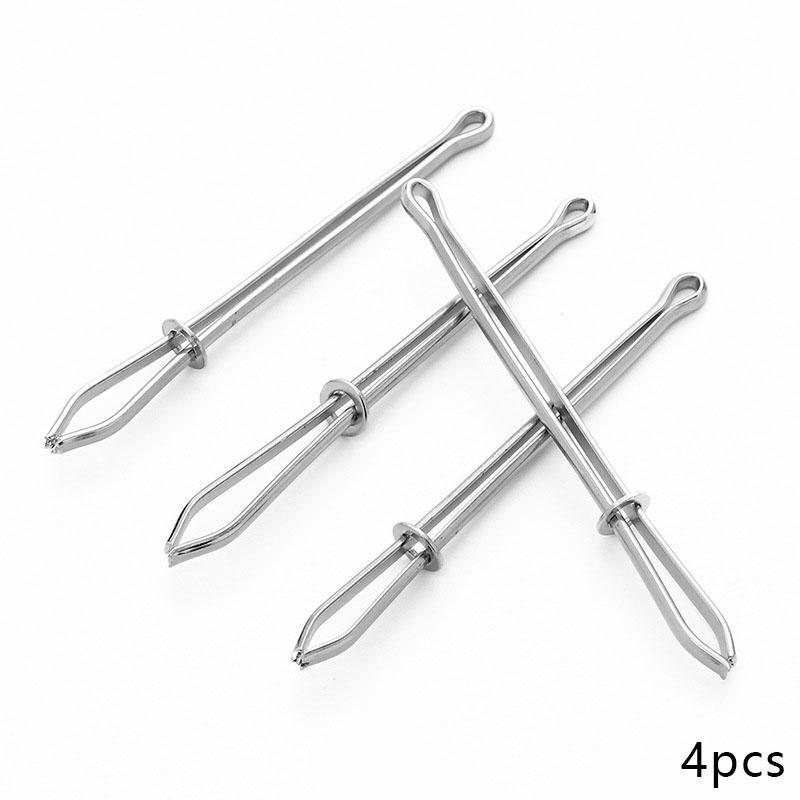 4pcs Easy Pull Drawstring Threader For Elastics Sewing Accessories, Elastic Cord Threader Clip, Self-locking tweezer Accessories, Sewing Supplies Crafts