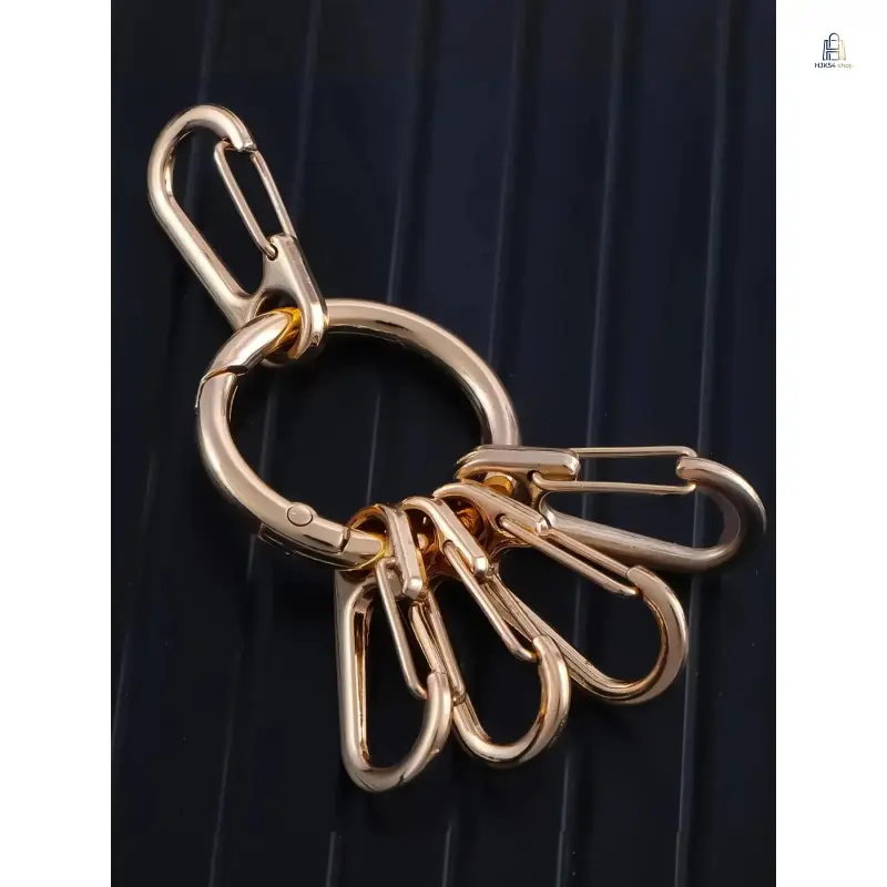 Heavy-Duty O-Ring Spring Clasps, 5-Piece Set of Detachable Hooks for Bag Accessories, Lanyards, and DIY Craft Keyring Making