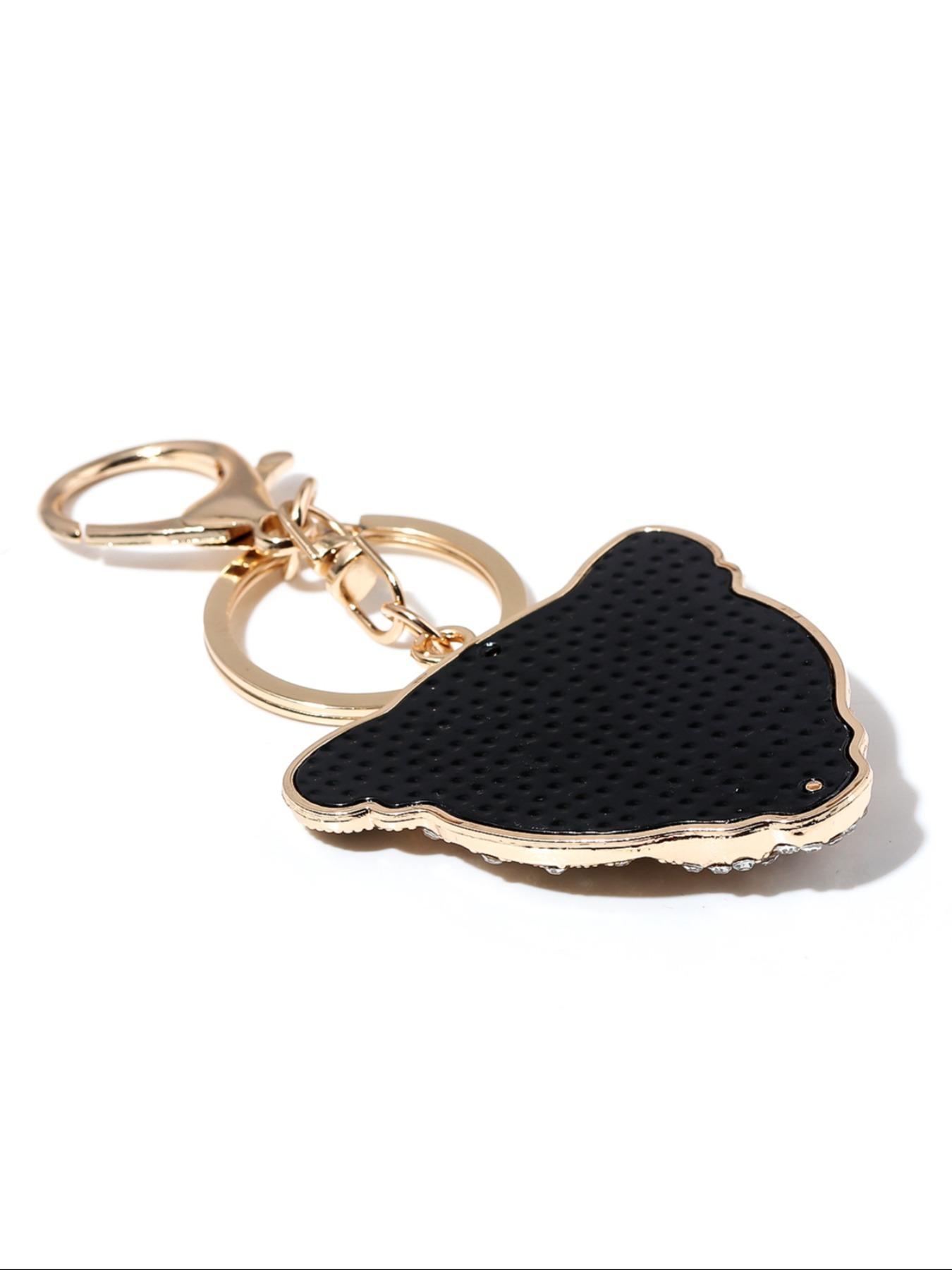 Leopard Head Design, Fashionable Alloy Keychain for Women & Men, Trendy All-match & Exquisite Keychain for Birthday Gift