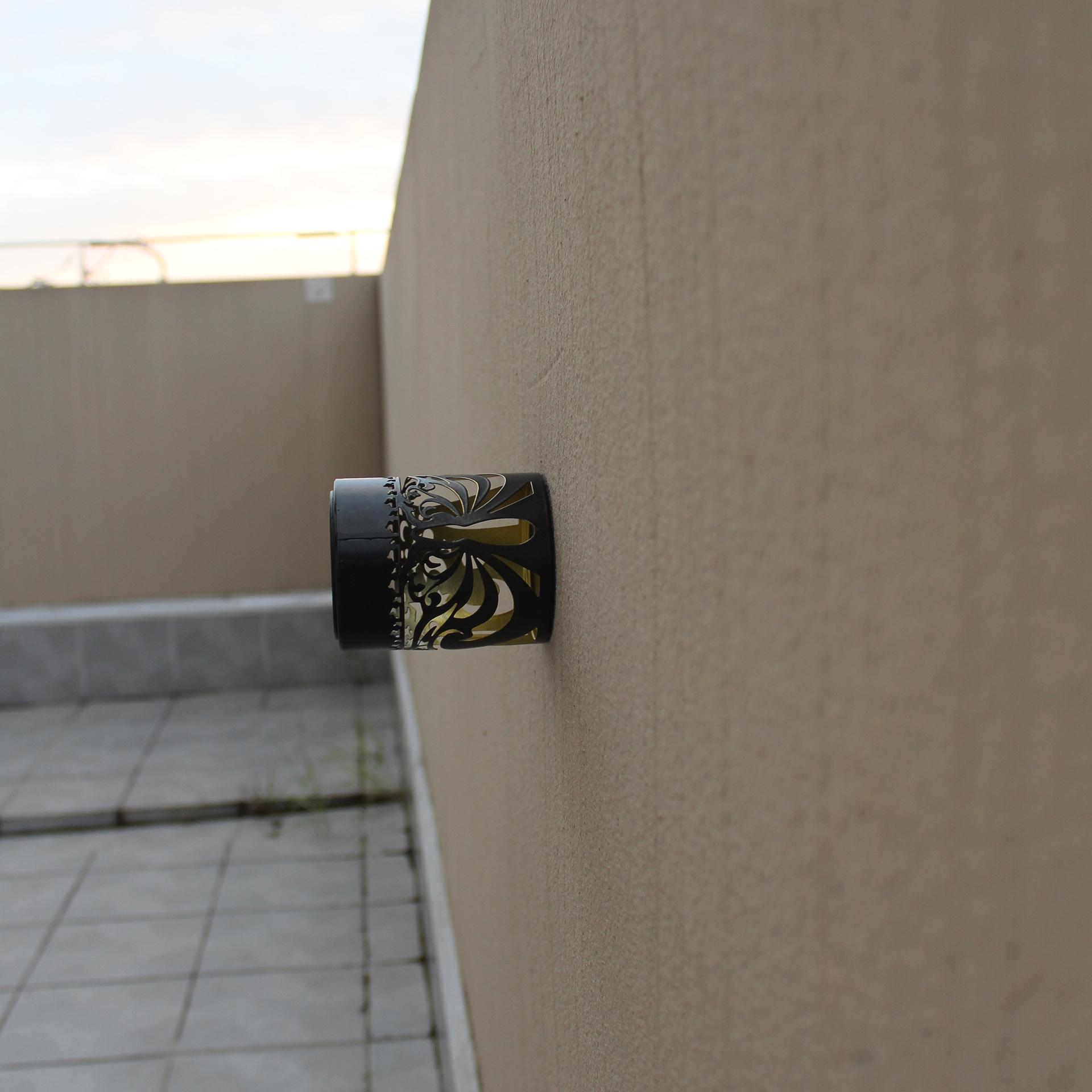 Solar-powered lawn lights, outdoor waterproof garden lights, hollow projection lights, ambient lights, garden decorative ground lights, popular mandala design