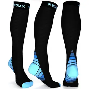 High Compression Socks 20-30 mmHg - Compressive Protective Gear for Men, Nurses, Sports, Workout, Travel