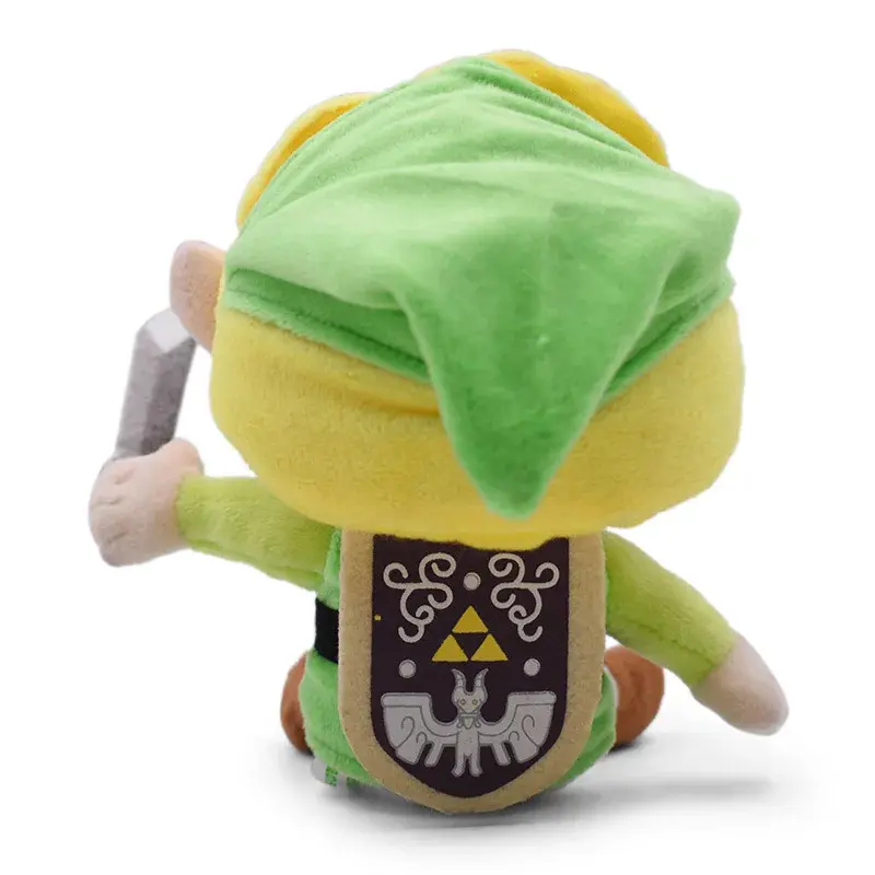 Anime & Manga Kawaii Look Link Figure Plush Toy, Soft Stuffed Doll for Zelda Fans, Room Decor, Kids' Birthday Gift, Decoration