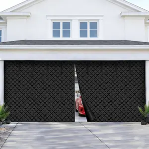 VEVOR Garage Door Screen for Winter, 18x7FT, Garage Door Insulation Kit, Magnetic Thermal Insulated Door Curtain with 300D Oxford Fabric Heavy Duty Weighted Bottom, Easy Assembly for Garage Door