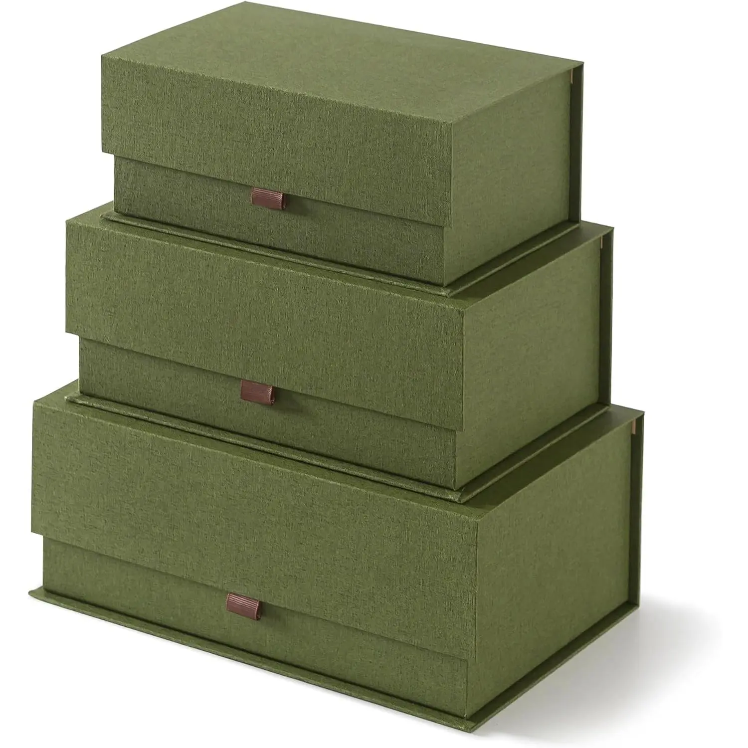 - Decorative Photo Storage Boxes with , Set of 3, Green | Stacking Memory  Organizers, Cardboard Nesting Containers for Pictures and  Decor, Craft Room Box Set