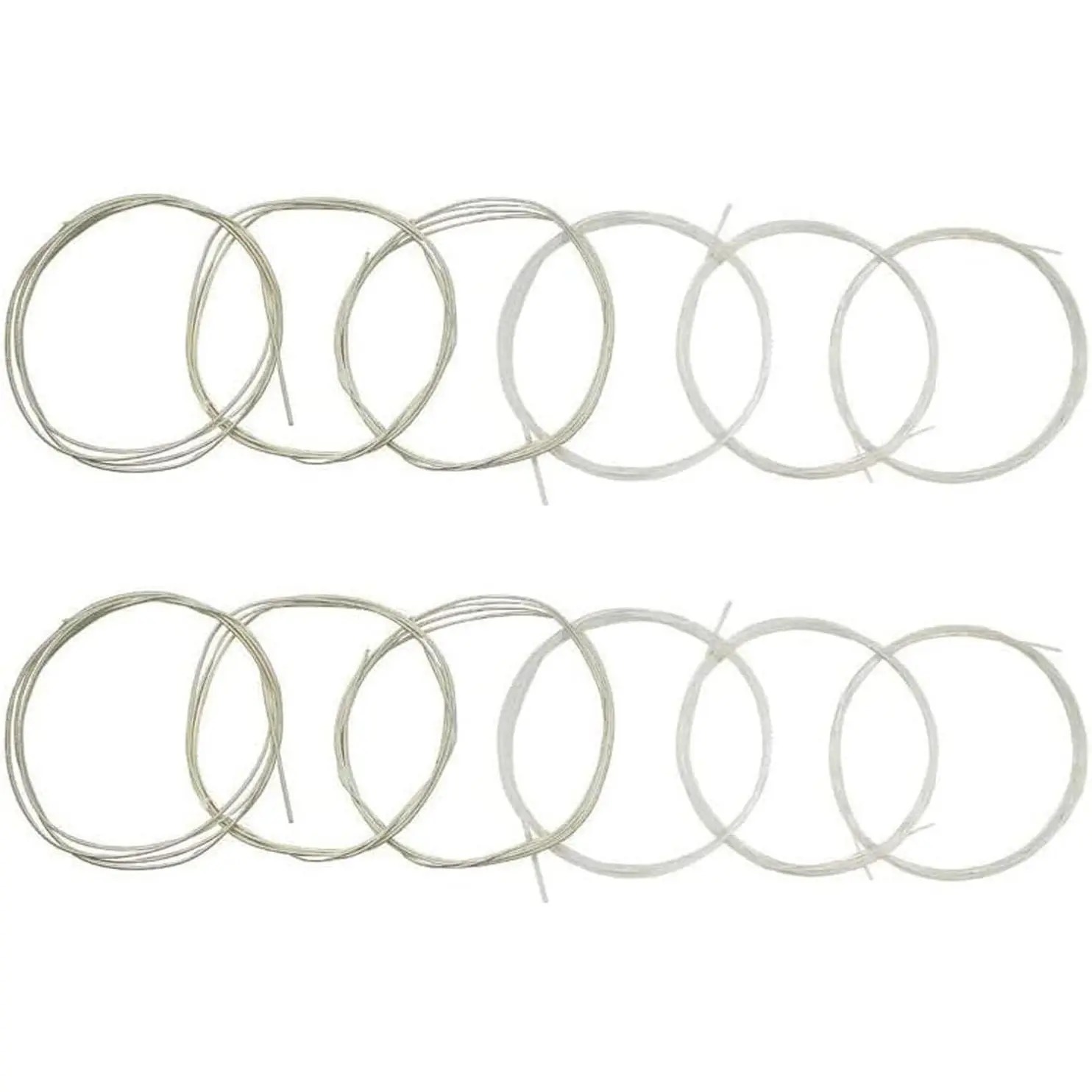 2 Sets of 6 String Guitar Strings  , Nylon String for Classical Guitar Learners and Performers, Include 3 count Clear Nylon and 3 count Core Alloy Winding
