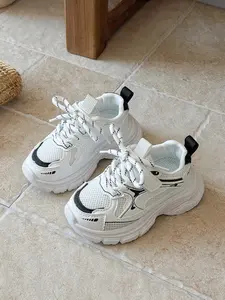 Thick Sole Mesh Dad Shoes, Unisex Breathable Casual Sports Shoes, Comfortable and Stylish Footwear for Kids