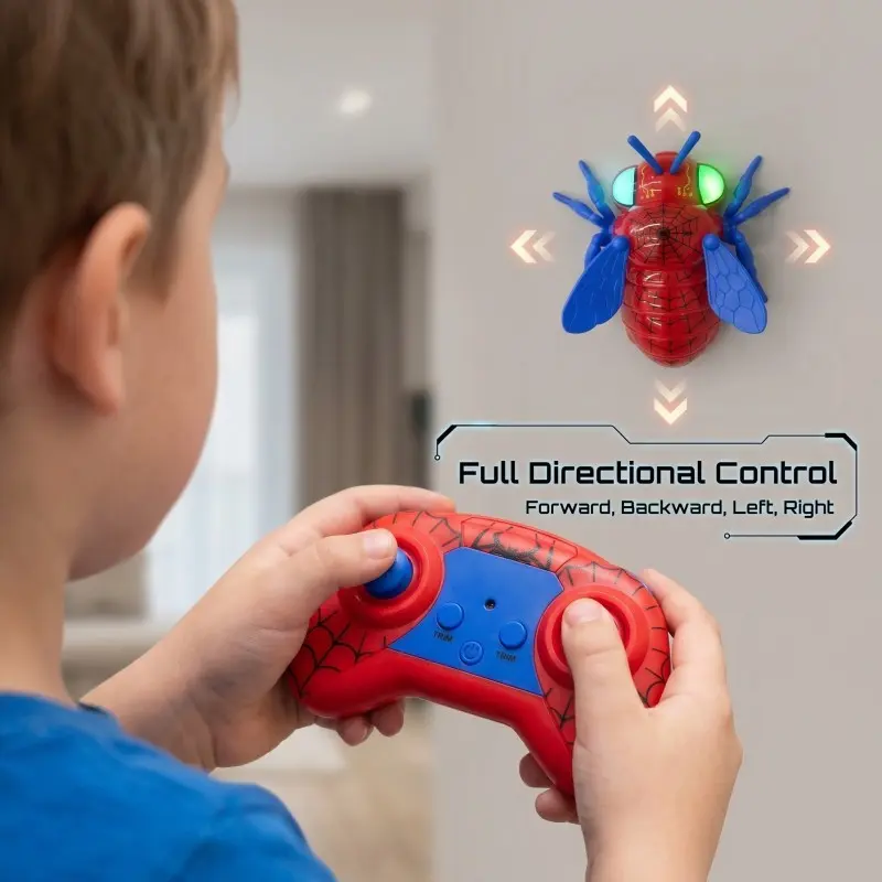 1 RC Wall Climbing Bee Toy, Realistic Crawling Action with Moving Legs, 4-Way Remote Control Insect Model for Kids Age 3+, Boys Girls Interactive Electronic Pet Toys, 2026 Summer Hot Sale