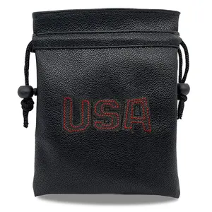 Usa Golf Valuable Item Bag, Sealed with Drawstring, Portable Packaging for Golf Balls, Ideal for Storage and Transport
