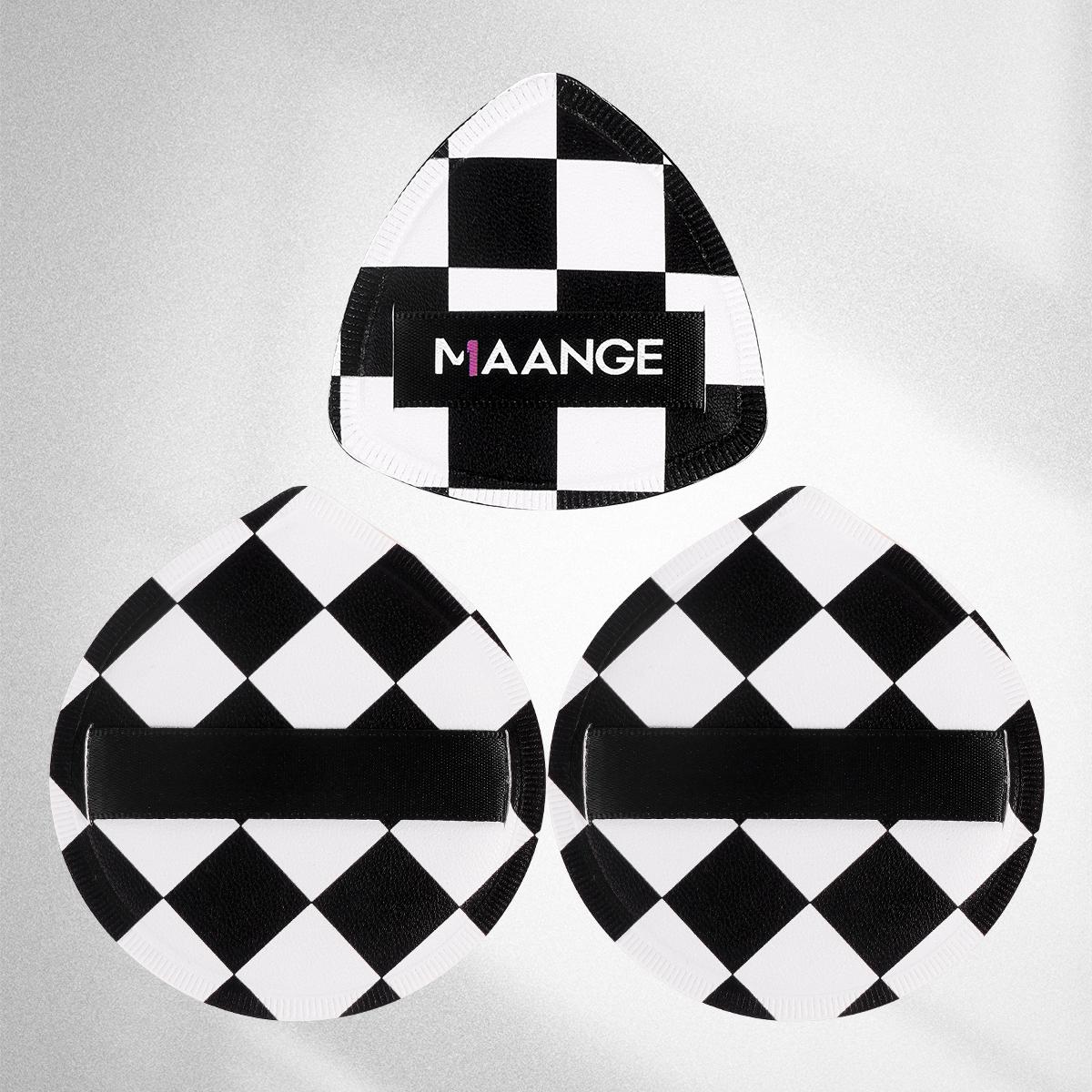 MAANGE 3pcs Cotton Candy Air Cushion Powder Puff Set, Includes 1pc Small Size Puff with Storage Box + 2pcs Large Size Puffs, Perfect for Makeup Application, Beauty Essentials