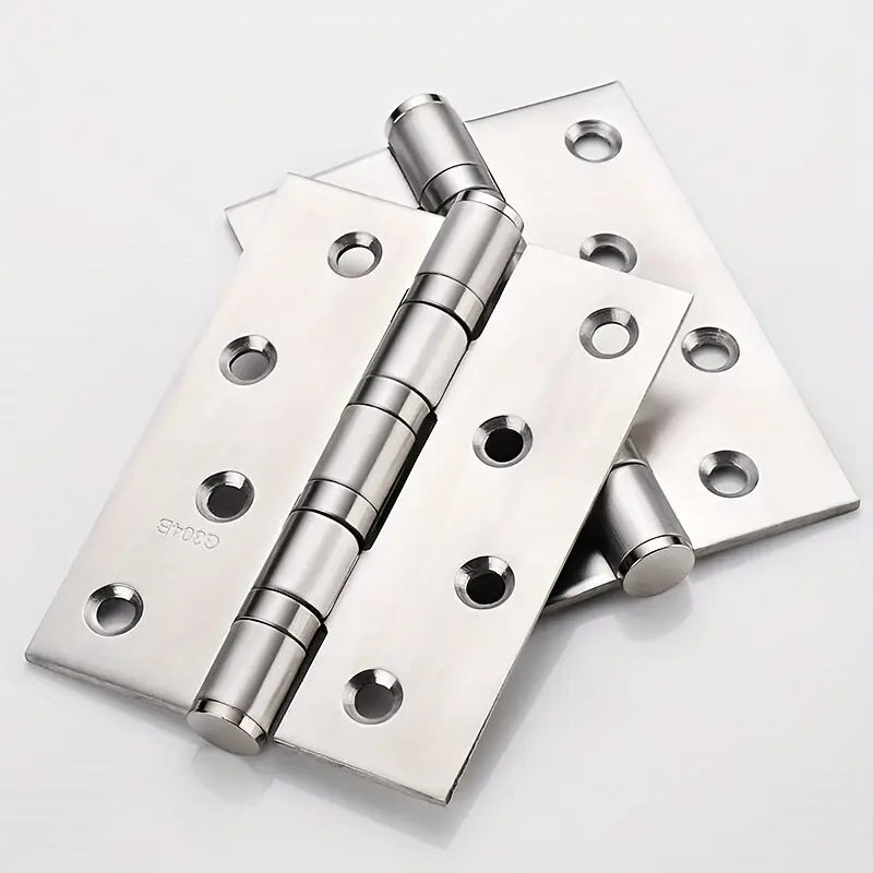 2pcs Stainless Steel Folding Door Hinge, Bearing Hinge, Bedroom Residential Doors for Hinges Flat, Indoor Door Hardware Hinge, Door Fittings