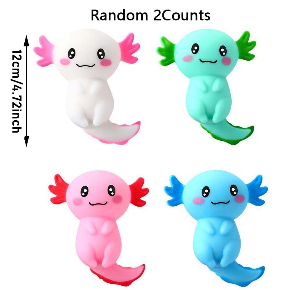 Axolotl Unicorn Squishy Toys, Stress Relief & Sensory Fidgets for Adults, Unisex Gift for Christmas & Festivals, No Batteries Needed