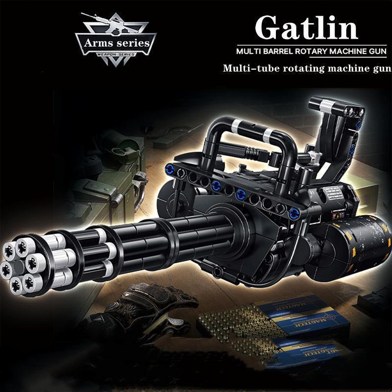 Building blocks toy gun can fire bullets 98k weapons AWM kids assembled pistol boys CS shooting game enthusiasts gift AK47 MP5