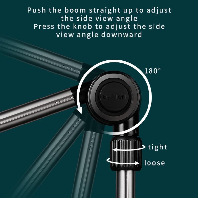 Adjustable Tablet Phone Stand, Adjustable Cellphone Holder, Rotatable Desktop Bedside Stand, Foldable Table Stand for Apple Android Phone Tablet, Multi-Function Design