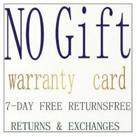 No Gift Included, Warranty Card Provided !!!
