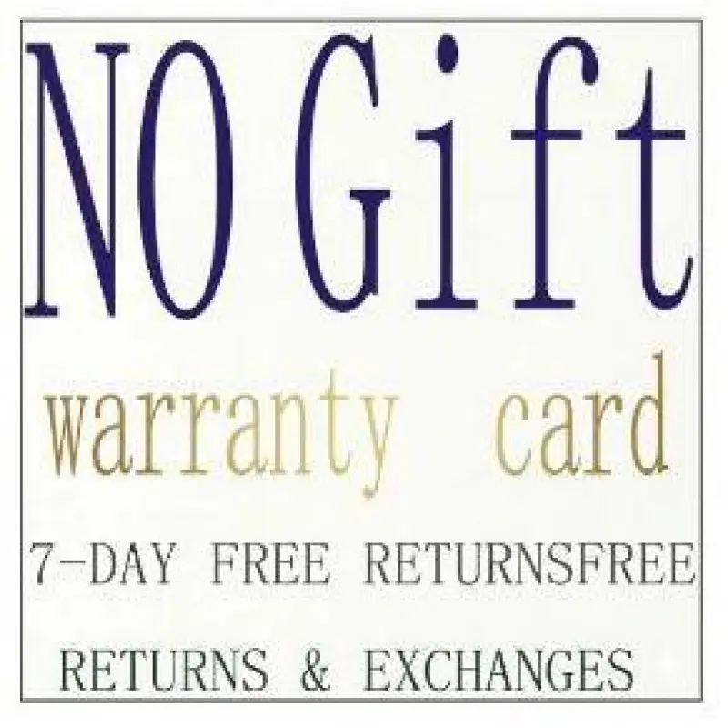 No Gift Included, Warranty Card Provided !!!