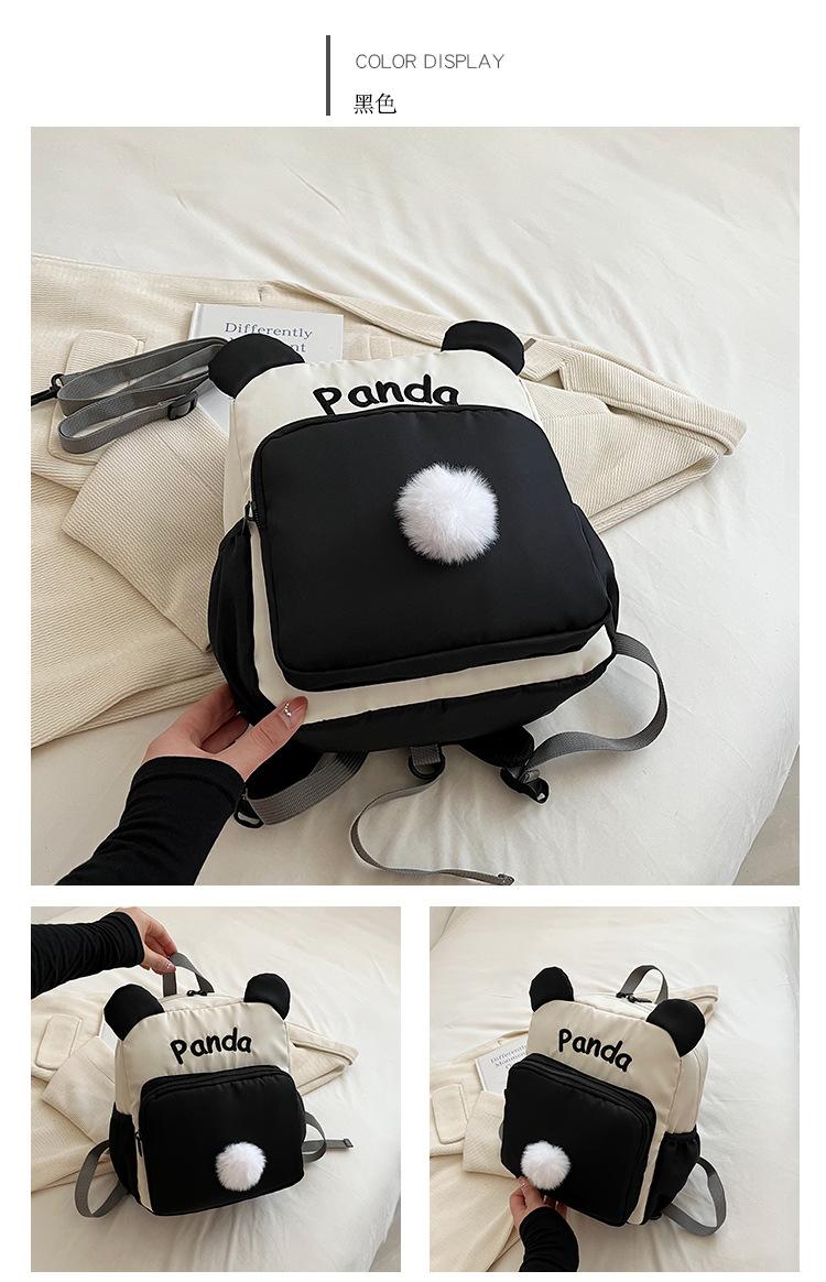 Kindergarten Color-Block Canvas Backpack 2026 Back-to-School Season Children's Fashion Backpack Baby Anti-Lost School Bag