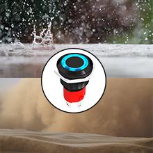 20A 12V Push Button Switch Latching 19MM Pushbutton Switch with 12 Volt Blue Led Waterproof ON Off Switch 20 Amp Heavy Duty for Marine Boat Truck Car Motorcycle