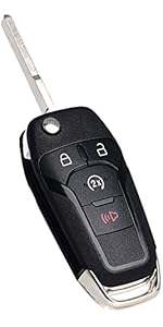 Keyless Entry Remote Control Flip Key Fob Replacement Fits for Ford F-150/F150 2015 2016 2017 2018 2019 2020-2023 F250 F350 17-22 Explorer Ecosport Ranger Bronco Maverick Escape N5F-A08TAA Keyless Entry Remote Control Flip Key Fob Replacement Fits for Ford F-150/F150 2015 2016 2017 2018 2019 2020-2023 F250 F350 17-22 Explorer Ecosport Ranger Bronco Maverick Escape N5F-A08TAA