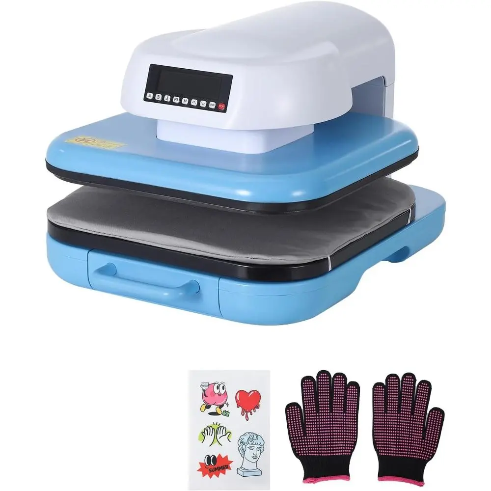 Gaomon Auto Heat Press Machine, 15"x15" Professional Smart Heat Press with Precise Temp/Timer Control, Digital Display, 4 Memory Modes for HTV Sublimation Heat Transfer Projects, Fast Even Heat