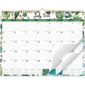 2026-2027 Wall Calendar - 2026-2027 Calendar from July 2026 - Deccember 2027, 14.8 "x11.4", Large Ruled Blocks  for Planning and Organizing for  or Office