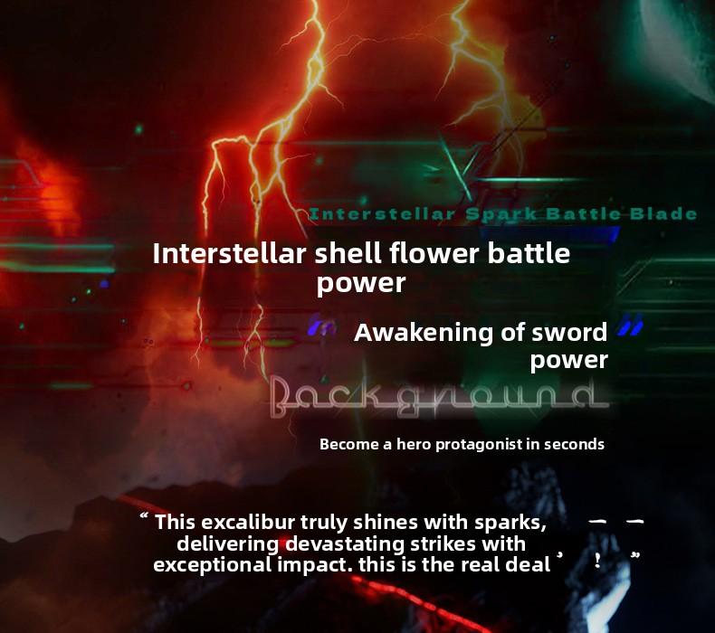 31.5" Cyberpunk Drifter Spark Neon Lightsaber with Spark Blade Sound & Fog 8-Color Streaming Light Type-C Rechargeable for Rave Cosplay & Display – Kids’ Favorite Gift