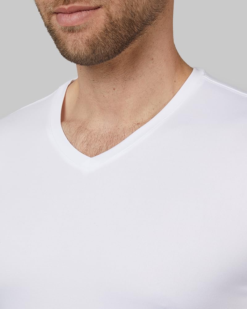 Men's Cool Classic Vneck T-Shirt |       Anti-Odor |       4-Way Stretch |       Moisture Wicking