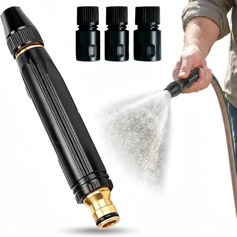 Adjustable Rotating Nozzle Car Wash Gun, 2026 New Heavy Cleaning Gun, Adjustable Pressure Car Wash Nozzle, Outdoor Cleaning, Watering Plants, Car Washing, High Pressure Spray