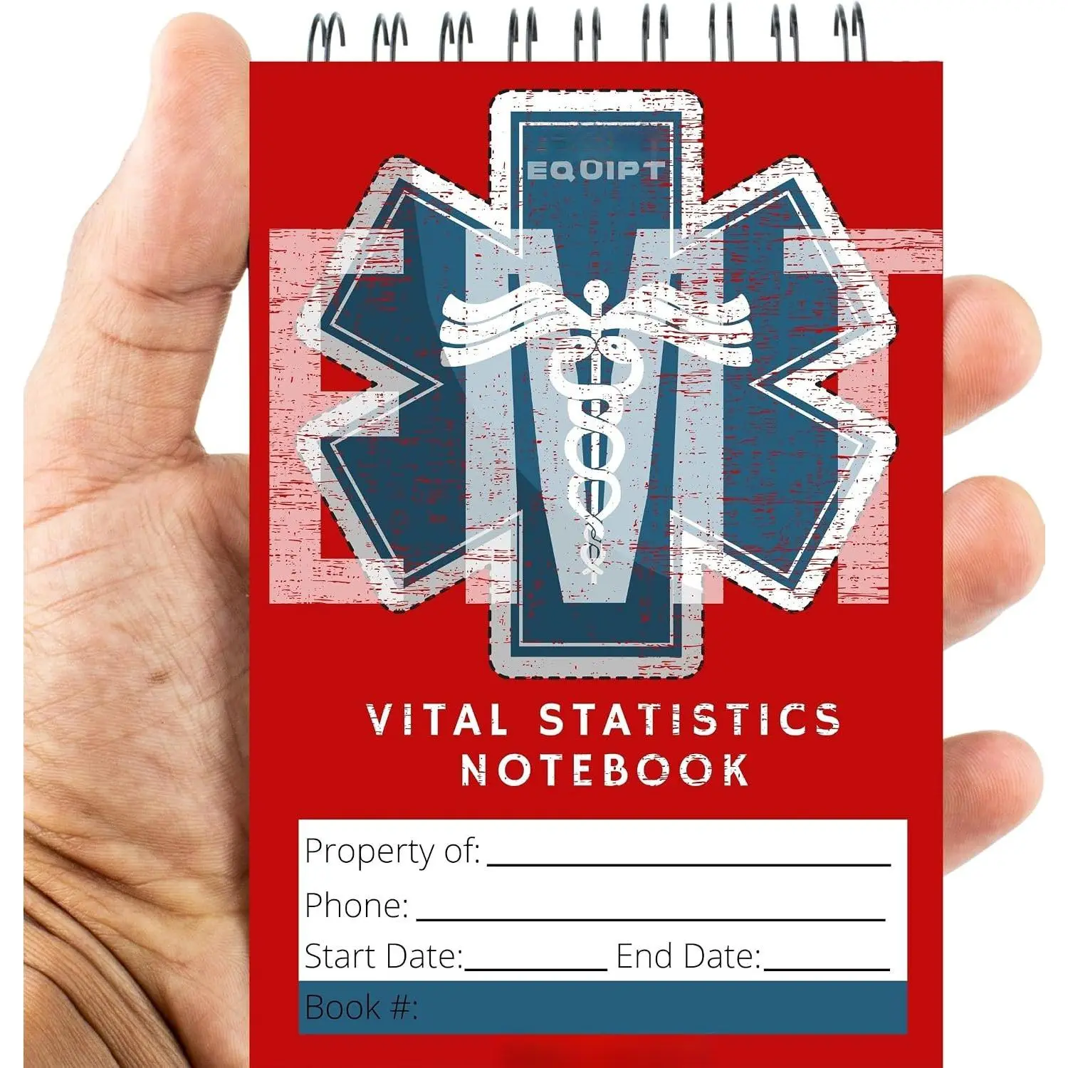 EMT Vital Statistics Notepad, 6 Pack EMS Note Pad | 5 x 3.5 Inch, Pocket Size, First Responder Note Pads,  Paramedic Gear and Supplies, EMT Gifts and EMS Essentials