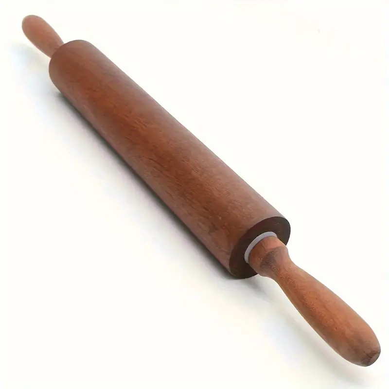 17-inch A Mahogany Rolling Pin, Suitable for Baking, Long Rolling Pin to Meet All Baking Needs, Kitchen Utensil