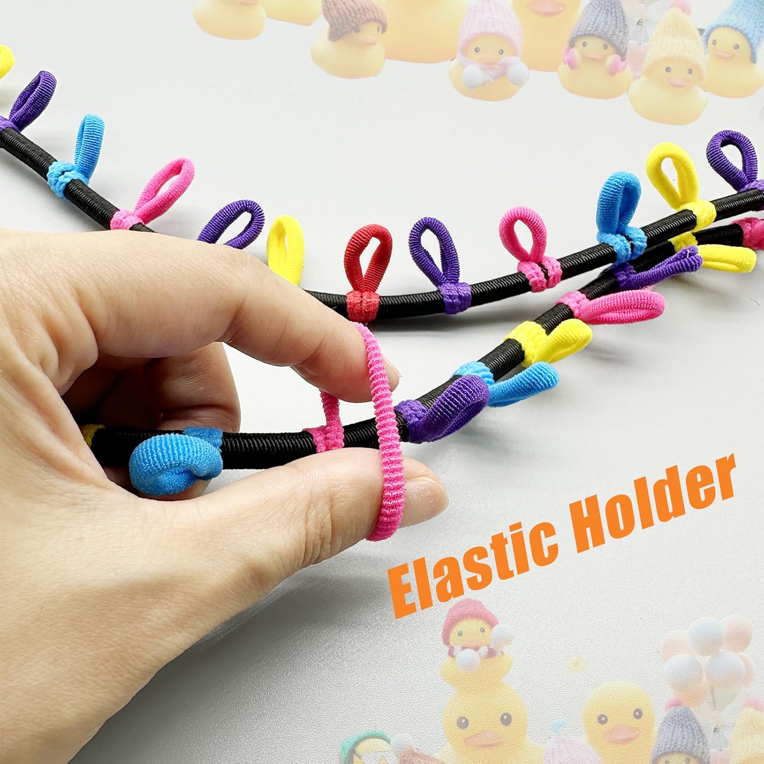 Rubber Duck Holder for  Owners, Duck Display Rope Paracord Strap for   YJ TJ JK JL JT,  Ducking Interior Accessory (Rubber Ducks Not Included)