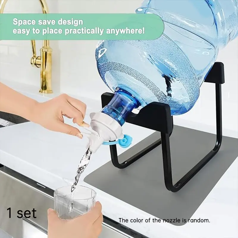 Water Bucket Stand Set with Nozzle, Detachable Plastic Water Bucket Rack, Easy Installation, Stable Thickened Design, Multi-Functional Kitchenware Kitchen Gadgets for Home Kitchen Office Outdoor