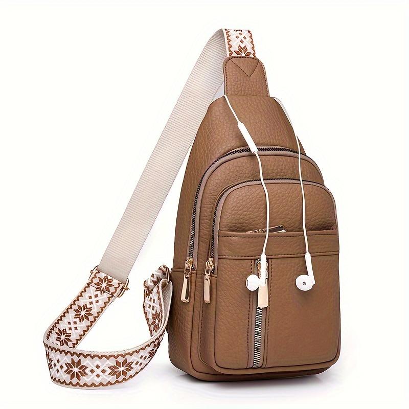 Women's 2026 Solid Color Quilted PU Leather Fanny Pack - Waterproof Waist Bag, Adjustable Crossbody Sling, Casual Zipper Chest Belt, Lightweight Daily Accessory, Mother's Day Gifts for Women