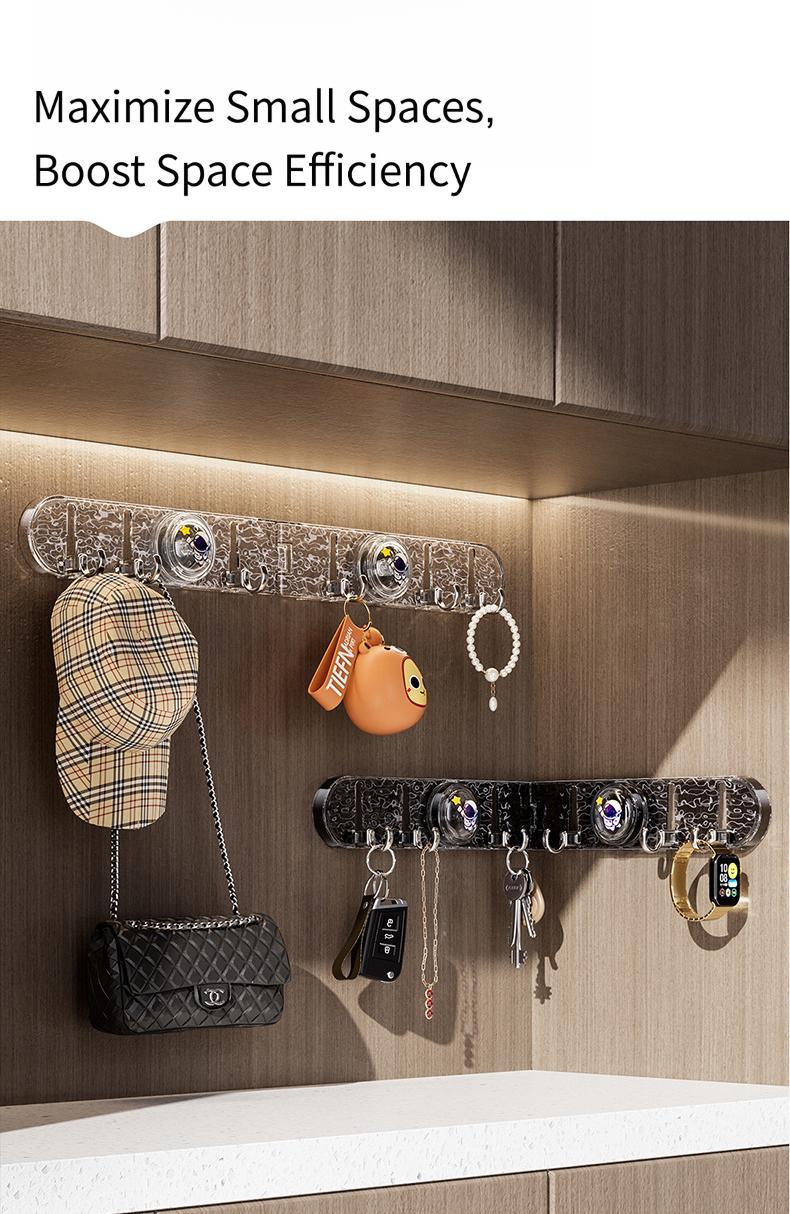 Multi-Scene Foldable Suction Hooks - Corner Design & Hidden Storage Solution