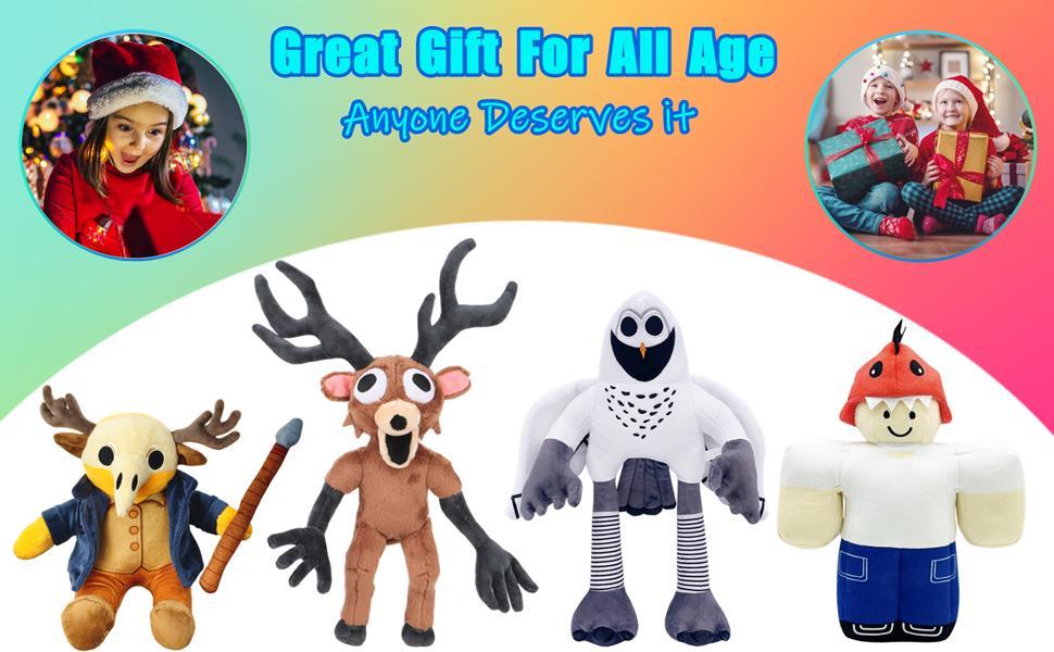 99 Nights in The Forest Deer Plush – Soft Stuffed Animal Game Peripheral, Birthday Xmas Halloween Gift for Kids & Adults, Cuddly Decor for Fans