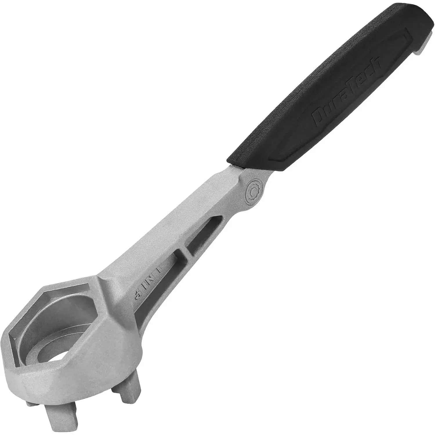 Aluminum Drum Wrench, 3-in-1 Bung Wrench, Barrel Opener Tool for Opening 10, 15, 20, 30, 55 Gallon Drums, Fits 2" and 3/4" Plastic Bung Caps.