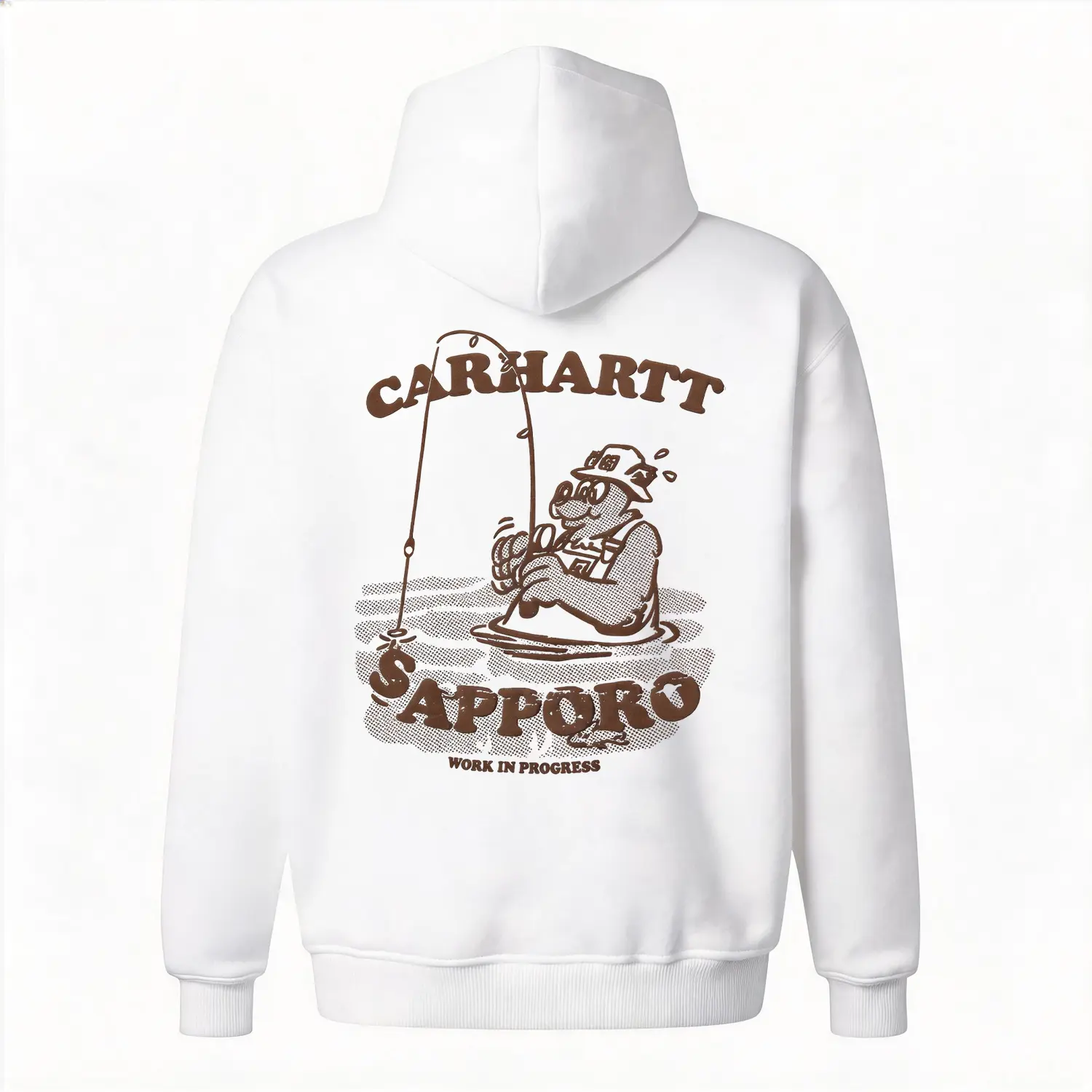 Y2K Fishing Hoodie Graphic Streetwear - Unisex Oversized Baggy Fleece Sweatshirt, Retro Cartoon Life Hoodie Cozy Comfy Outfit Casual Loungewear, Cheap Popular Everyday Versatile Gift for Him Her Birthday