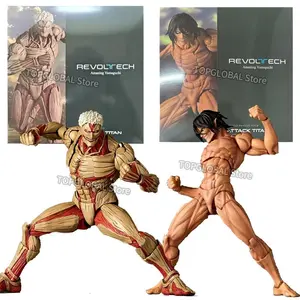 2026 hot item KAIYODO Attack on Titan Figure Revoltech AMAZING YAMAGUCHI  Armored Titan Eren Jaeger Anime Action Figures KO Model Toys Gift