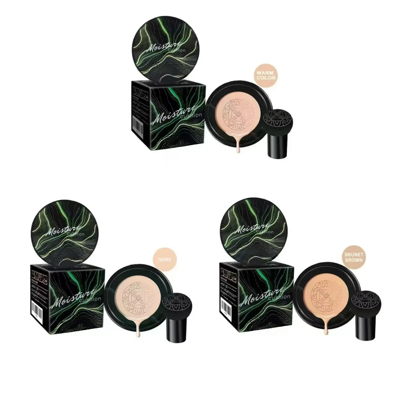 Mushroom Head Cushion BB Cream - Natural Nude Finish Makeup with Facial Imperfection Coverage and Skin Brightening Benefits
