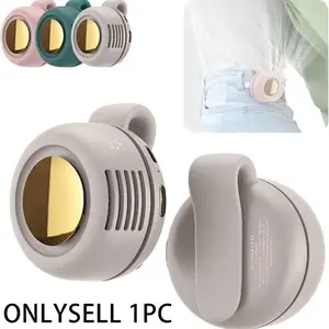 Portable Silent Mini Bladeless Electric Fan,Adjustable 3-speed Suspended Waist Fans,Phone Cooling Fan,Personal Fan,Rotating BodyFan Suitable for Outdoor Travel,Portable Camping Fan,fathersdaygift,rechargeable personal fan,handheld turbo fan,Perfect Gift