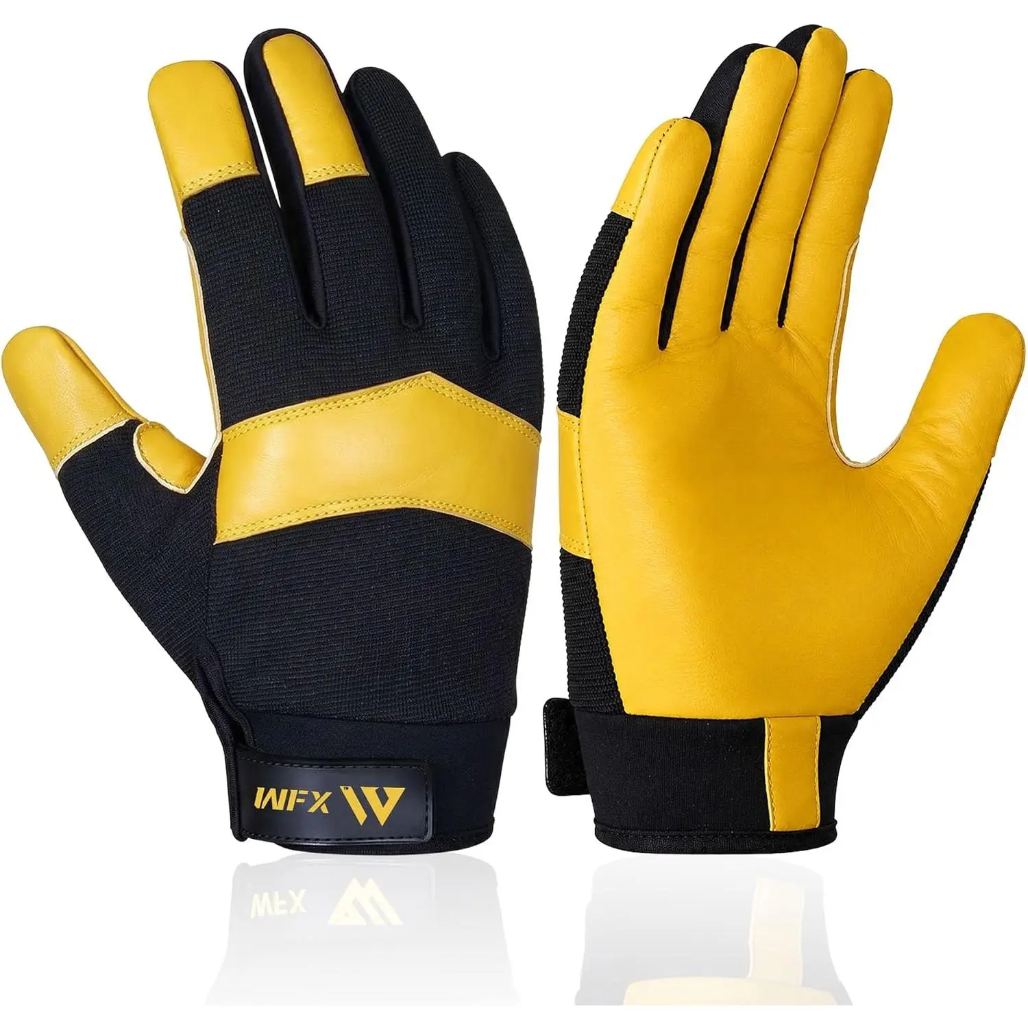 Gardening Working Gloves Garden Thorn Proof Flexible Heavy Duty Leather Mechanic Utility Dexterity Breathable