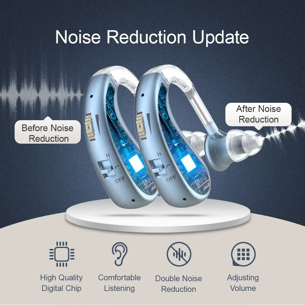 A set of hearing AIDS suitable for hearing loss of the elderly, rechargeable, A set of hearing AIDS suitable for hearing loss of the elderly, rechargeable,