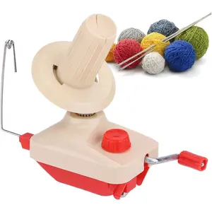 Portable Handheld Yarn Ball Winder with Clamp, for Winding Yarn Into Neat and Organized Balls, for Home Knitting and Crochet Enthiasts