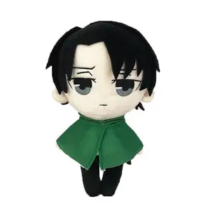 New Arrival Levi Ackerman Cosplay Anime Mikasa Eren Jaeger Chibi Manga Cute Soft Adorable Cartoon Plush Birthday Present Gifts