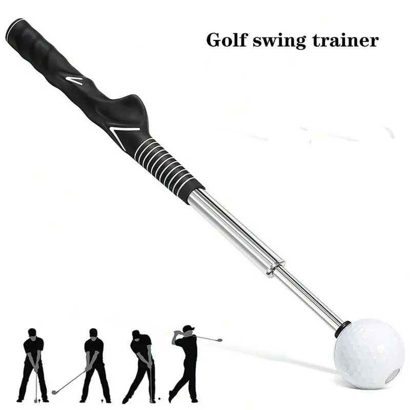 Golf Swing Practice Stick, Telescopic Golf Training Aid with Non-Slip Rubber Handle, Golf Training & Warm-Up Practice Stick, Golf Training Tool, Valentine's Day Gift, Golf Accessory, Golf Equipment