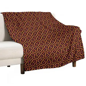 Overlook Hotel Flannel Blanket Iconic Horror Throw for Movie Room, Couch and Collector Display
